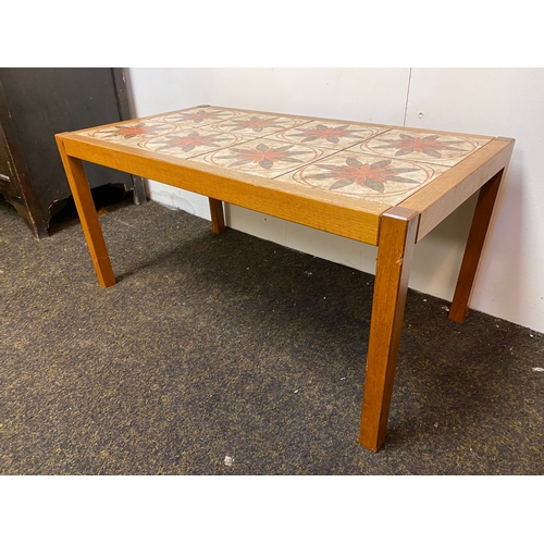 524 - Mid Century Tile Topped Coffee Table