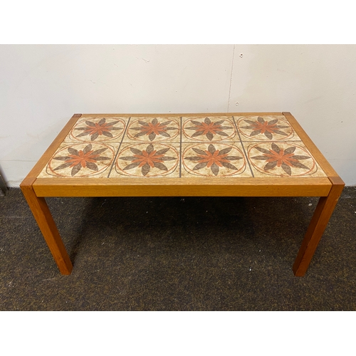 524 - Mid Century Tile Topped Coffee Table