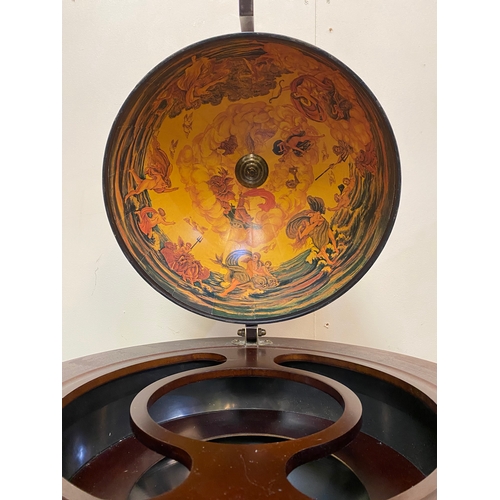 526 - Large Drinks Globe with Decorative Interior