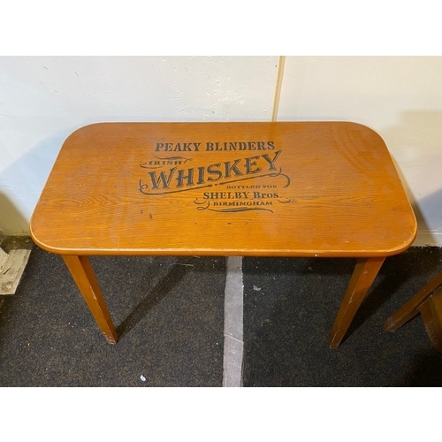 452 - Up Cycled Table with Small Two Drawer Sideboard