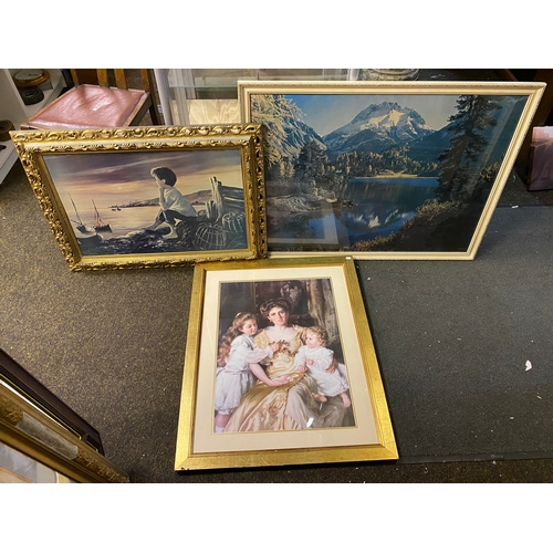 8 - Three Large Framed Pictures