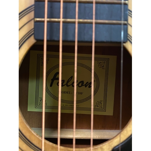 75 - Falcon 3/4 Size Accoustic Guitar, missing B string