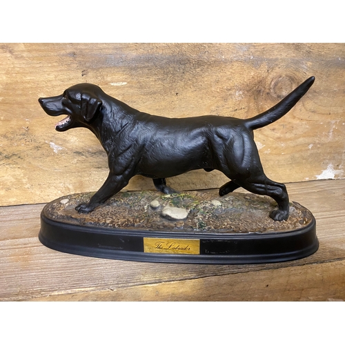 125 - Beswick Black Labrador Matt with Plinth