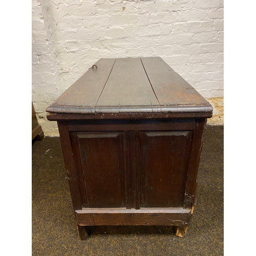 372 - 18th Century Solid Wood Coffer / Blanket Chest of Grand Proportions