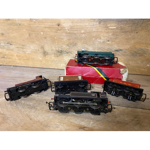 57 - Eleven Tri-ang / Hornby Locomotives and Carriages, one is boxed