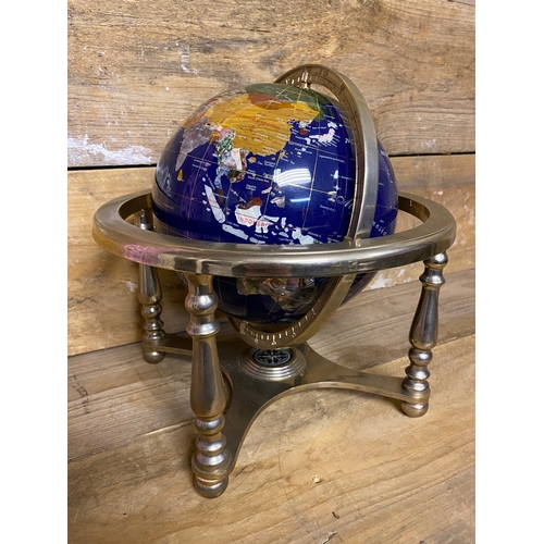 136 - Gemstone Desk Globe