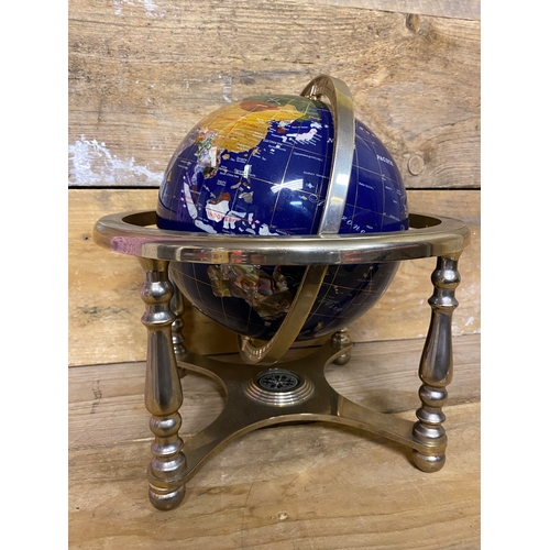 136 - Gemstone Desk Globe