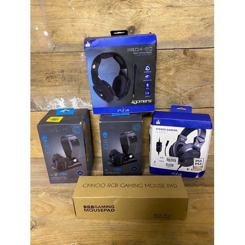 347 - Collection of Boxed Gaming Accessories including Playstation 4 Headsets