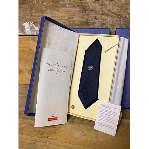 139 - The Roil Mail Commission Boxed Set of Gold, Silver and Bronze Long Service Award Ties