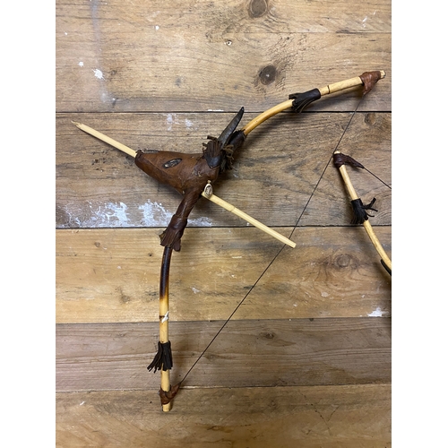 140 - Two Vintage Tribal Bows with Arrow