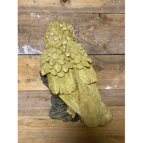 126 - Large Resin Owl Figure, 39cm