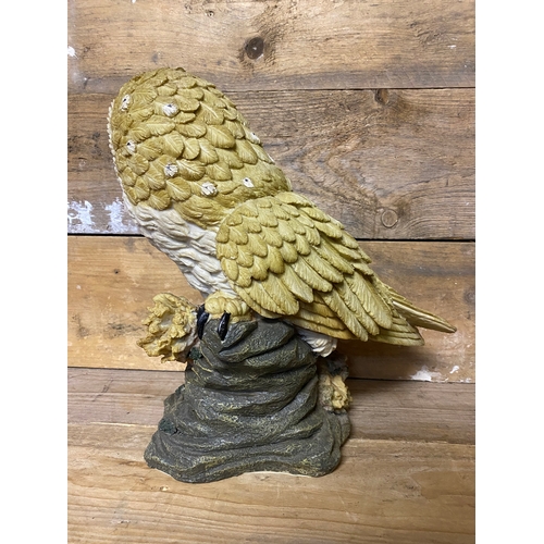 126 - Large Resin Owl Figure, 39cm