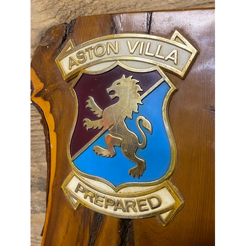 43 - Scratch Built Vintage Aston Villa Themed Wall Clock, working order