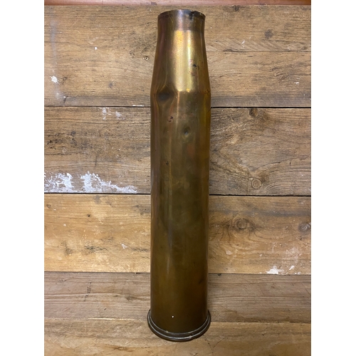 102 - Large Brass WWII Shell Case, 1943