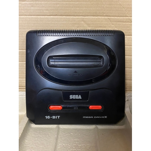 348 - Boxed Sega Mega Drive II 16 bit Console with Two Games and (AF) Controller