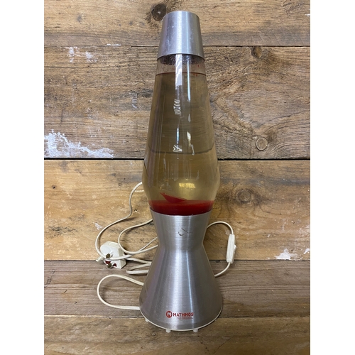 305 - Original Red Mathmos Astro Lava Lamp, working order