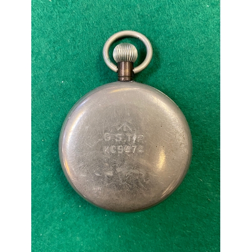 50 - WWII G.S.T.P KC9474 Military Pocket Watch, requires attention