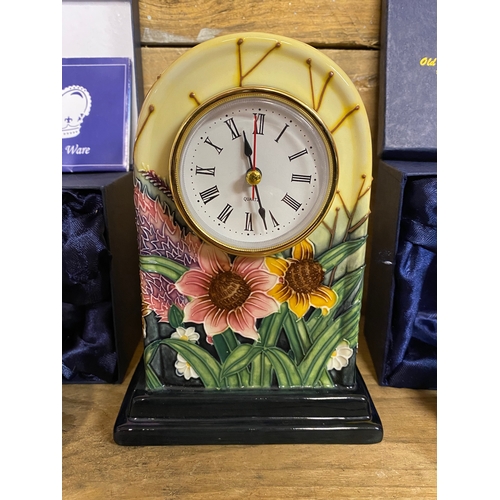 151 - Collection of Old Tupton Ware including Mantle Clock