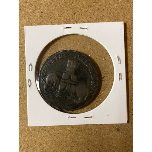 204 - 1792 Halfpenny, Lady Godiva side-saddle on horseback