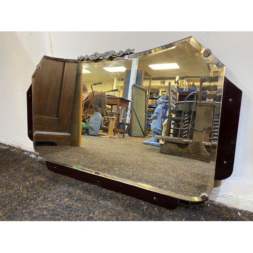 34 - Art Deco Bevelled Mirror