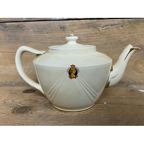 338 - George VI Coronation Teapot 1937