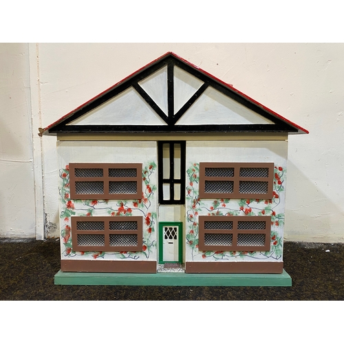 354 - Vintage Dolls House with Selection of Furniture, some AF