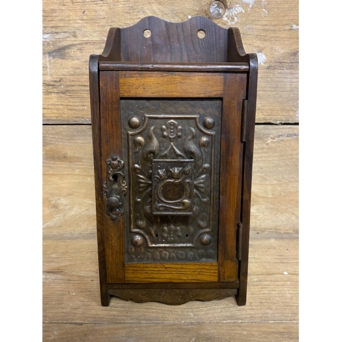 158 - Smokers Cabinet with Metal Fronted Door