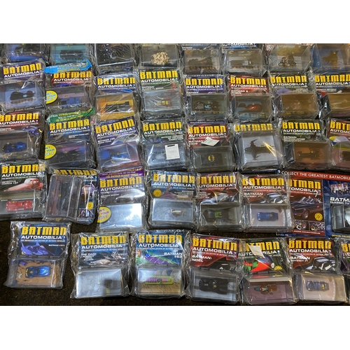 165 - Complete Set of 84 Batman Automobile Collection Magazines and Model Vehicles