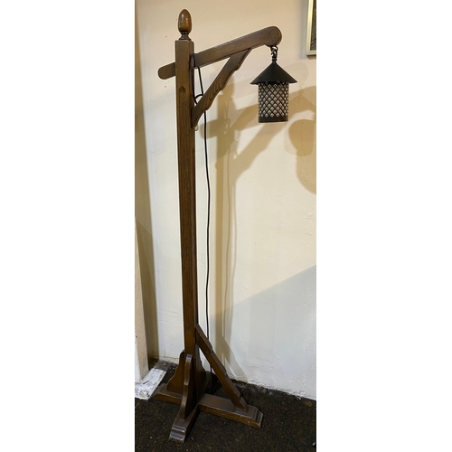 402 - Rustic Floor Standing Lantern Lamp