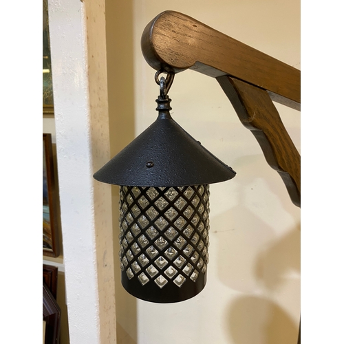 402 - Rustic Floor Standing Lantern Lamp