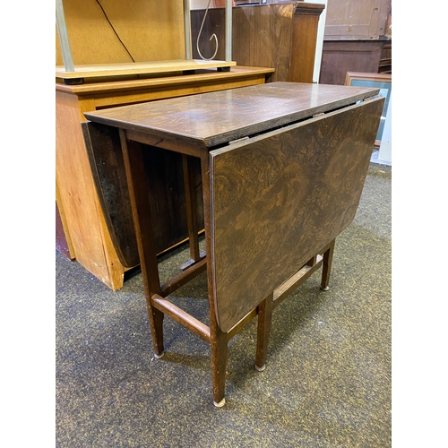 407 - Mid Century Melamine Topped Drop-leaf Table