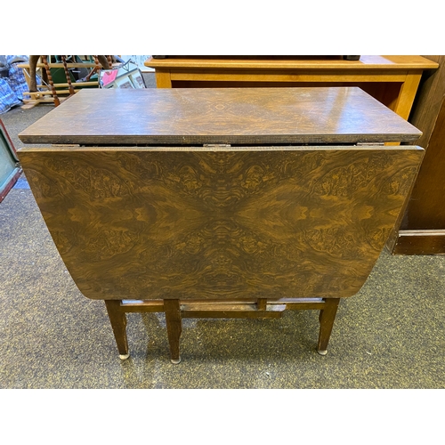 407 - Mid Century Melamine Topped Drop-leaf Table