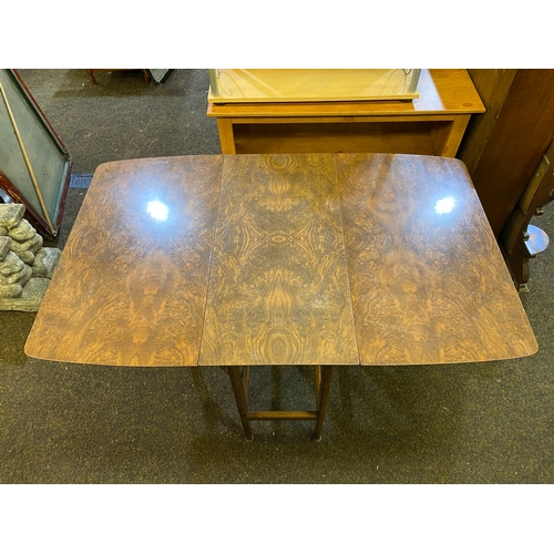 407 - Mid Century Melamine Topped Drop-leaf Table