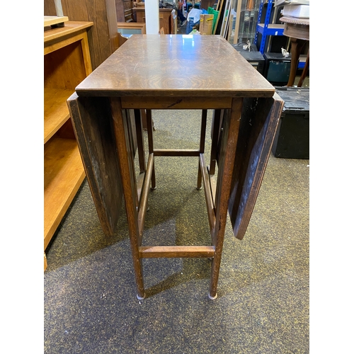 407 - Mid Century Melamine Topped Drop-leaf Table