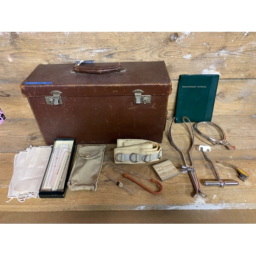 172 - Vintage Obstetrics Doctors Case and Contents