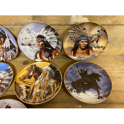 341 - Collection of Decorative Franklin Mint and Western Heritage Museum Native American Plates