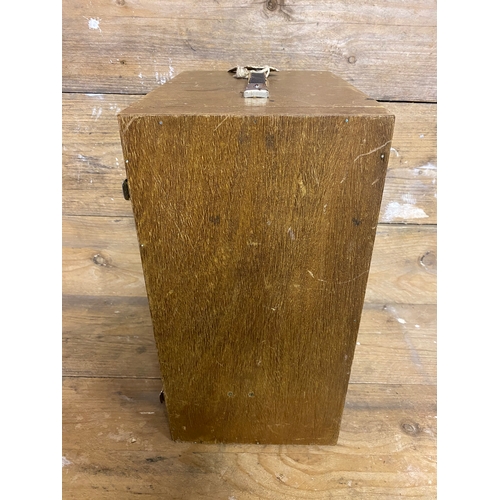 289 - Vintage Vickers Microscope and Light Unit with Wooden Carry Case