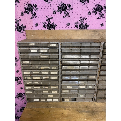 291 - Four Metal Workshop Parts Drawer Units
