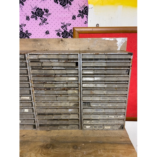 291 - Four Metal Workshop Parts Drawer Units