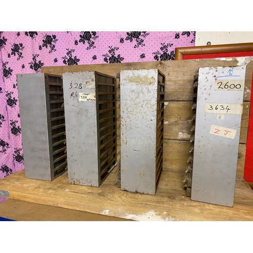 291 - Four Metal Workshop Parts Drawer Units
