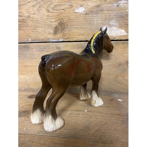 6 - Beswick Shire Horse