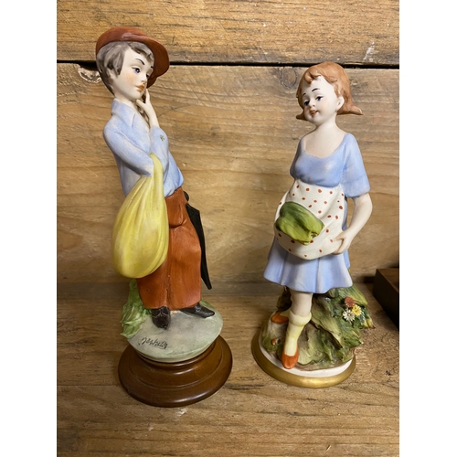 29 - 3x Italian Porcelain Figures, signed