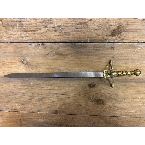 50 - Brass Handled Decorative Sword