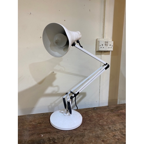 74 - White Anglepoise Lamp, made in England