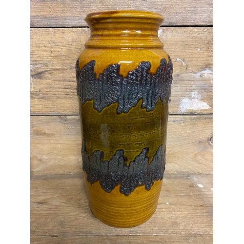 95 - West German Lava Glazed Vase, 40cm