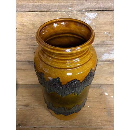 95 - West German Lava Glazed Vase, 40cm