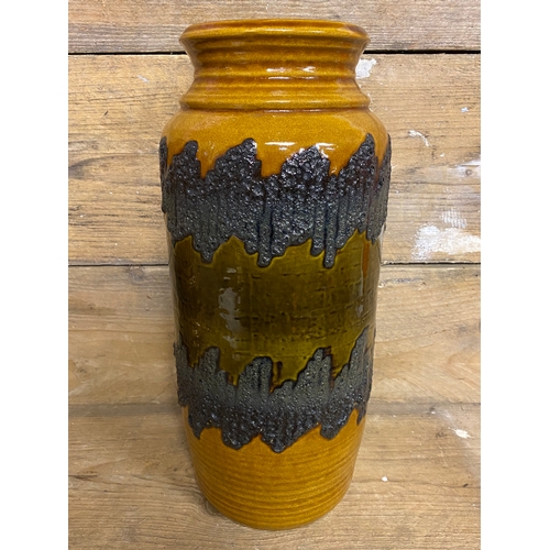 95 - West German Lava Glazed Vase, 40cm