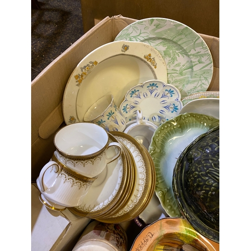 100 - Large Box of Assorted Ceramics