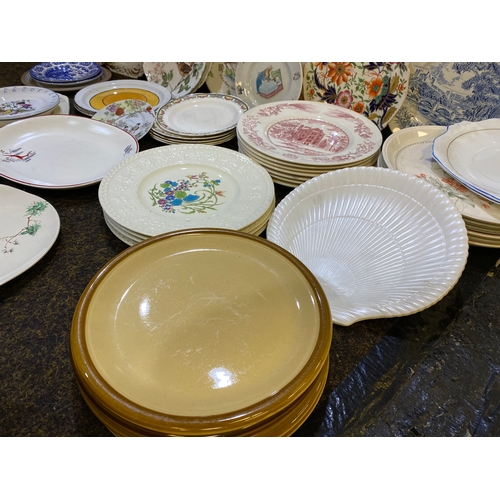 108 - Large Collection of Plates including Mid Century