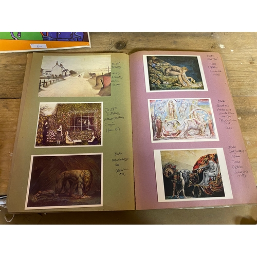 129 - 5x Scrap Books including Postcards and Photographs